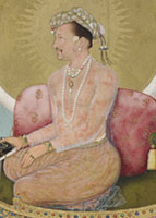 painting of man sitting