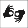 ADA sign language symbol