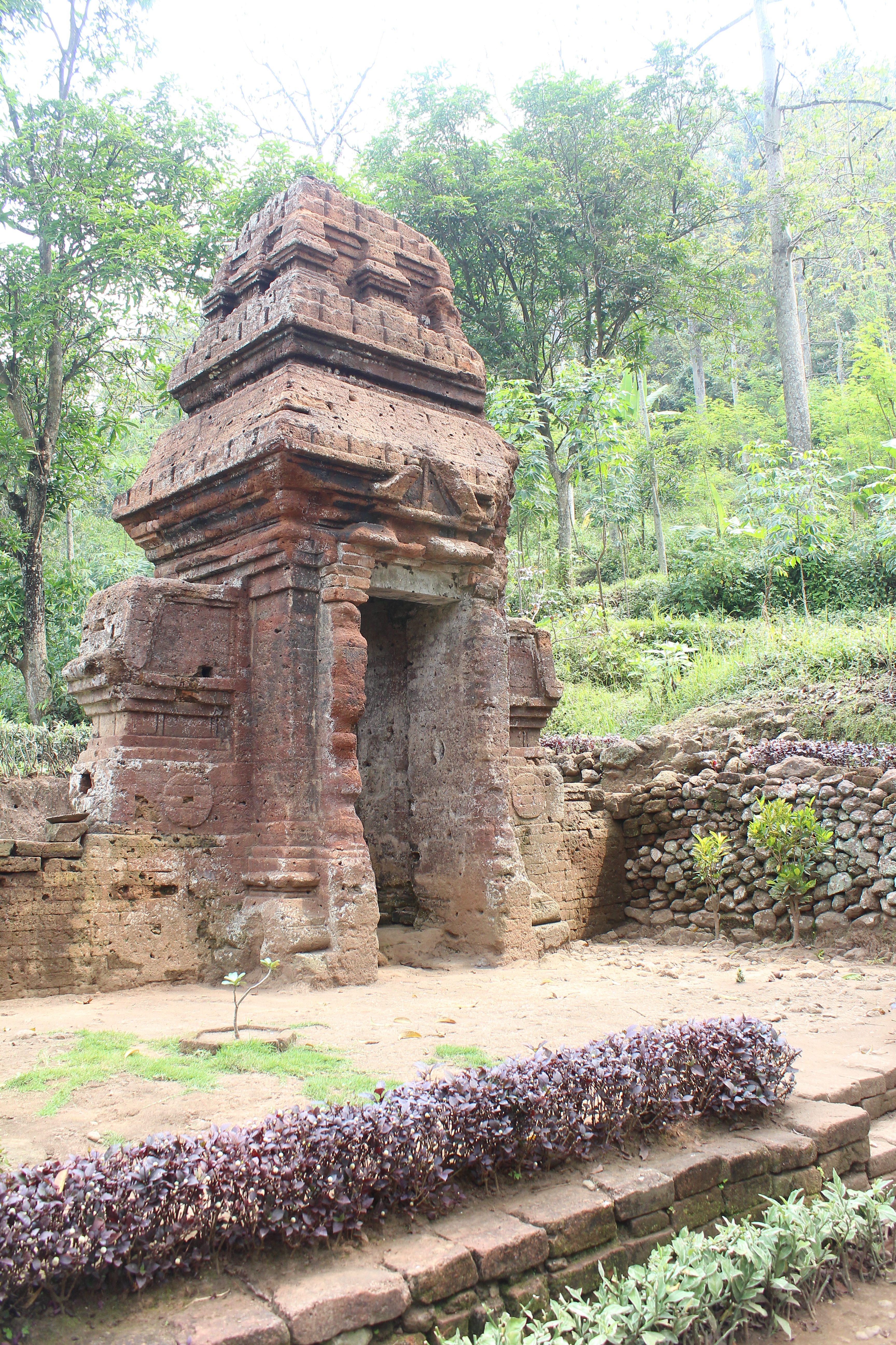 Remains of brick gate in the jungle