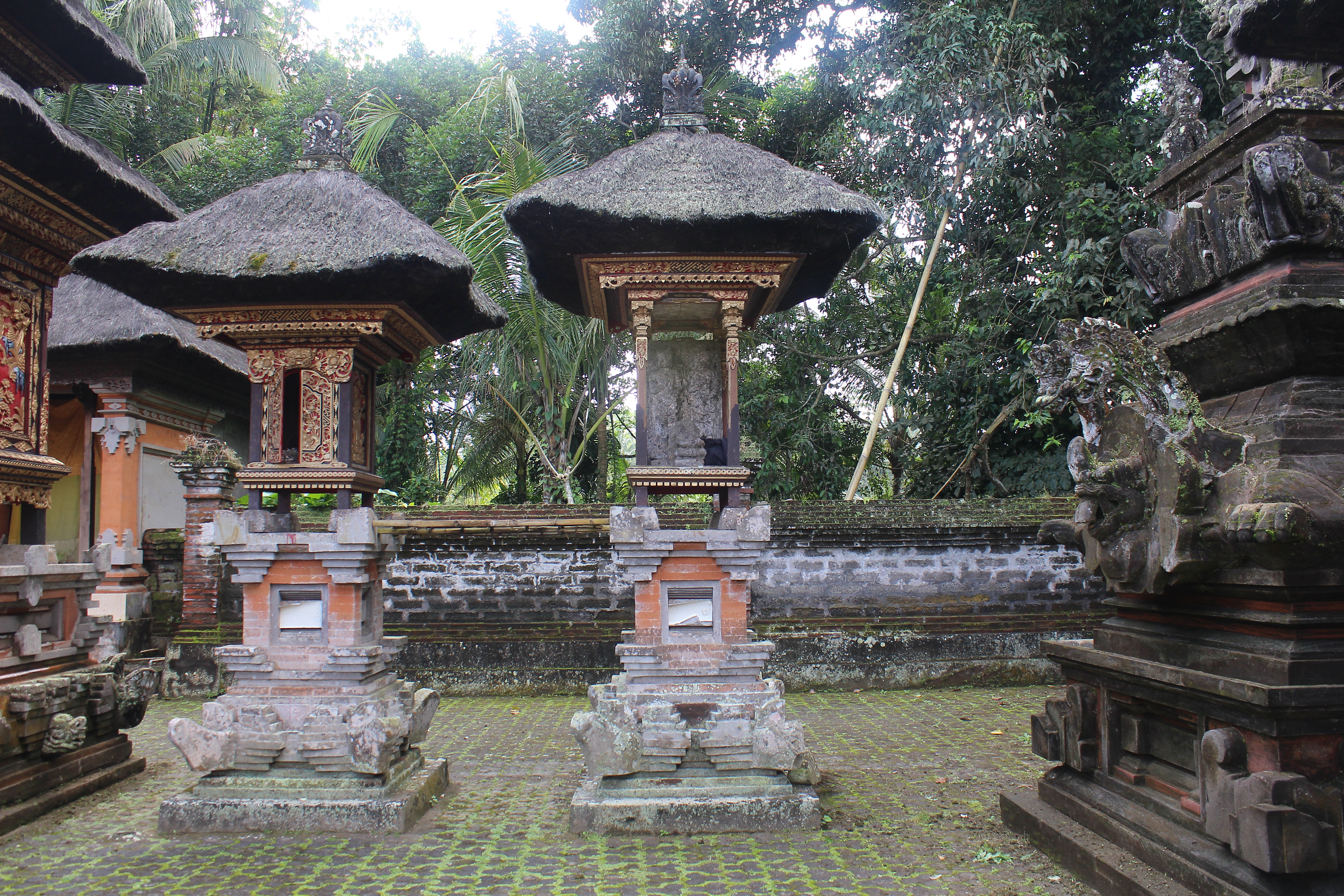 Pair of tall shrines