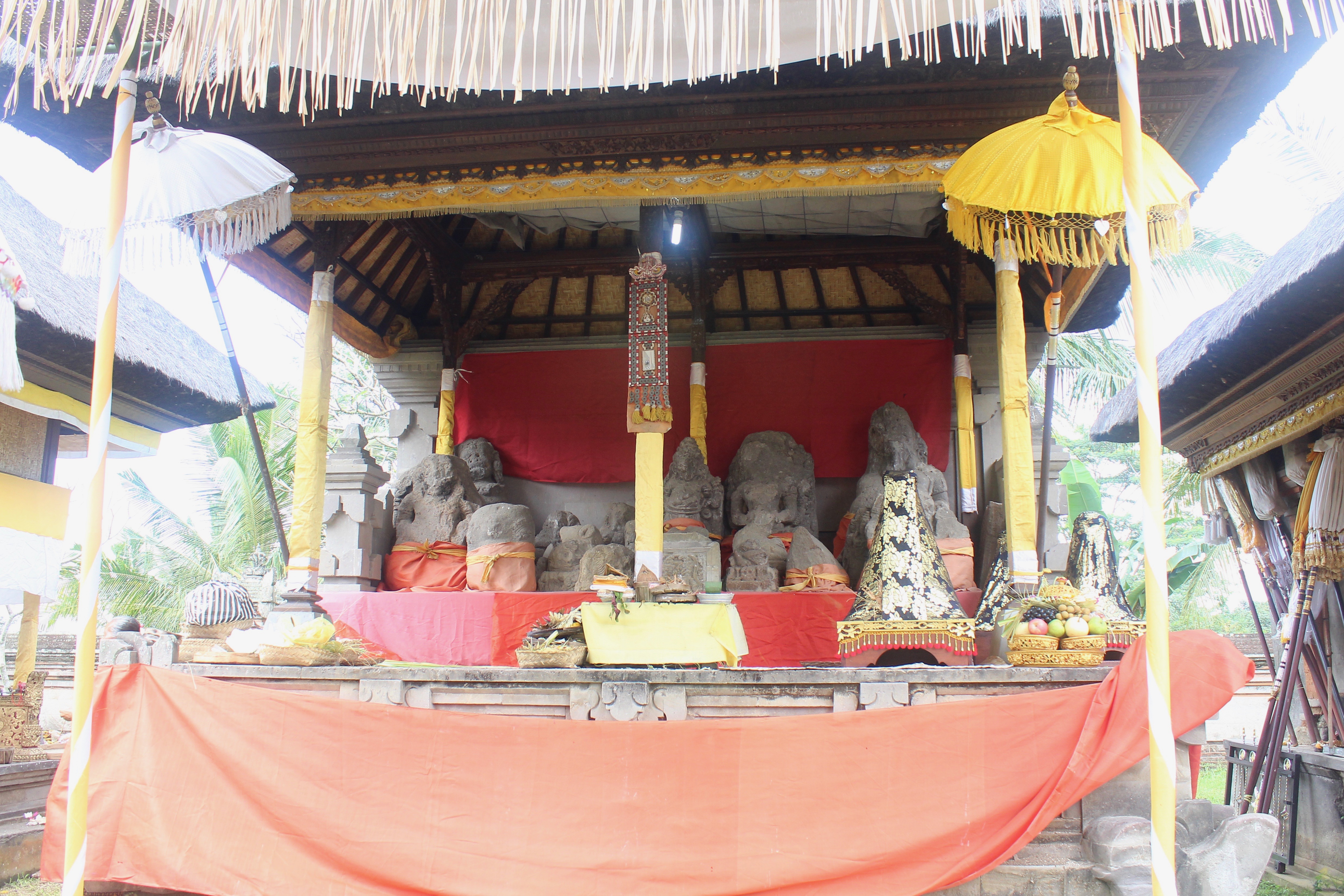 Old sculptures in a newer shrine