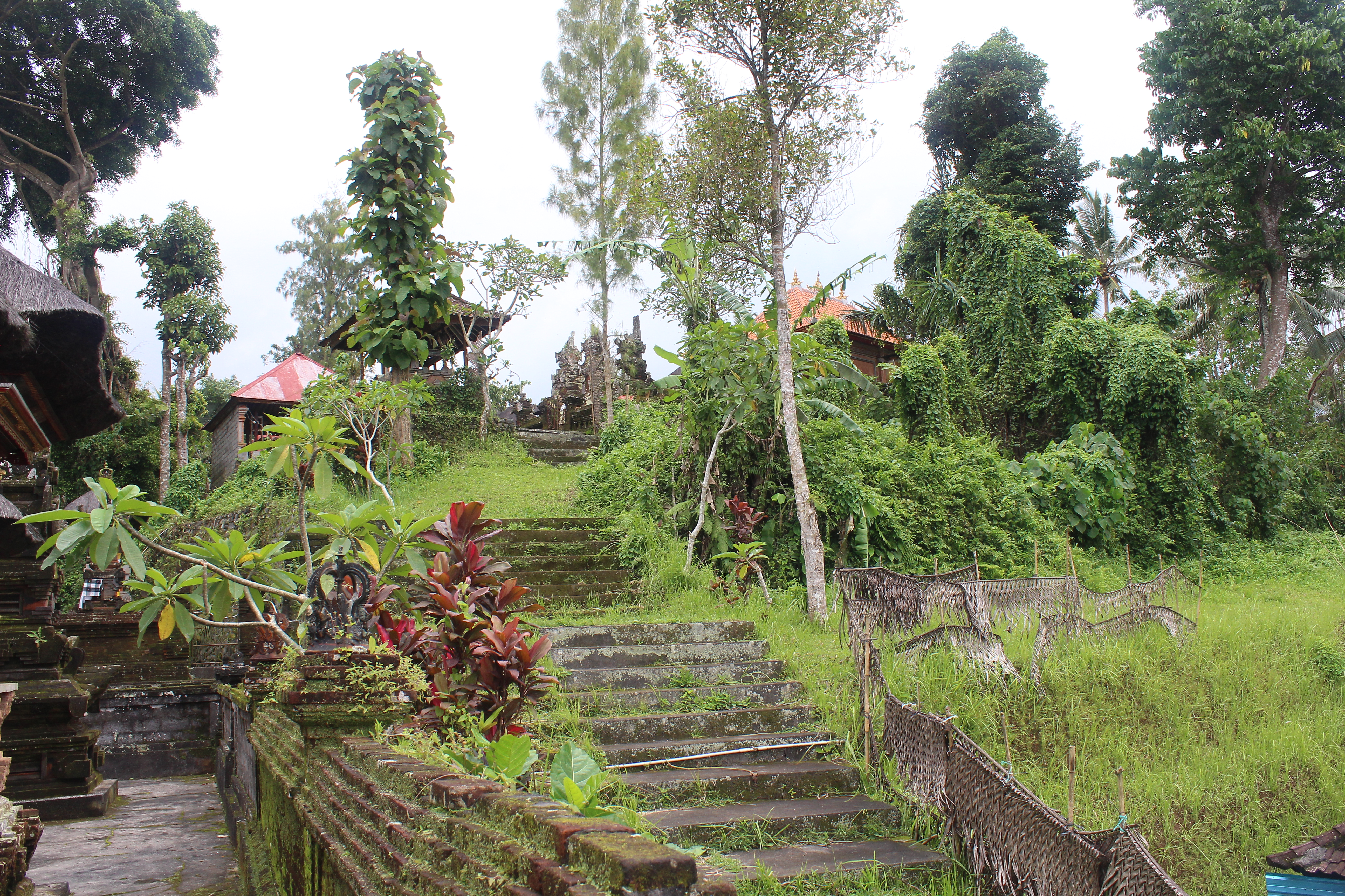 Stairs leading up to temple complex