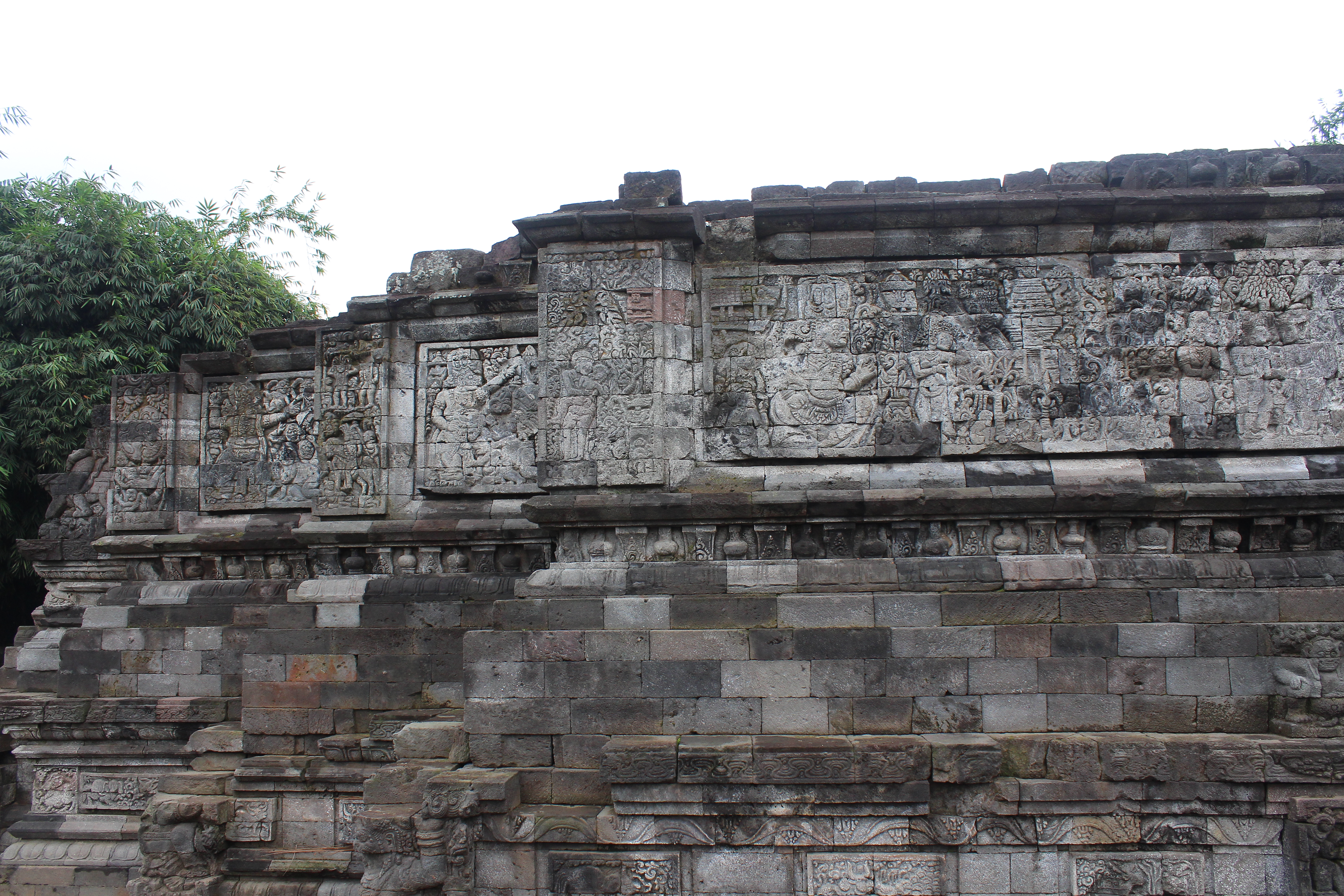 Relief carvings on temple platform