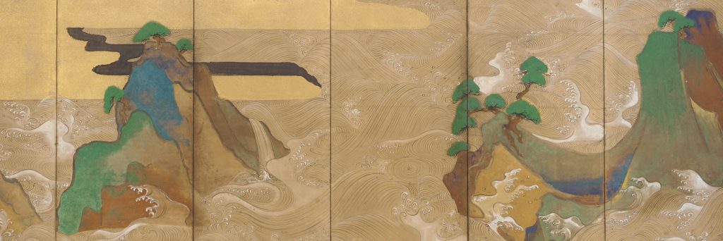 detail from a Japanese screen