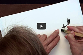Calligrapher Manzar Moghbeli video